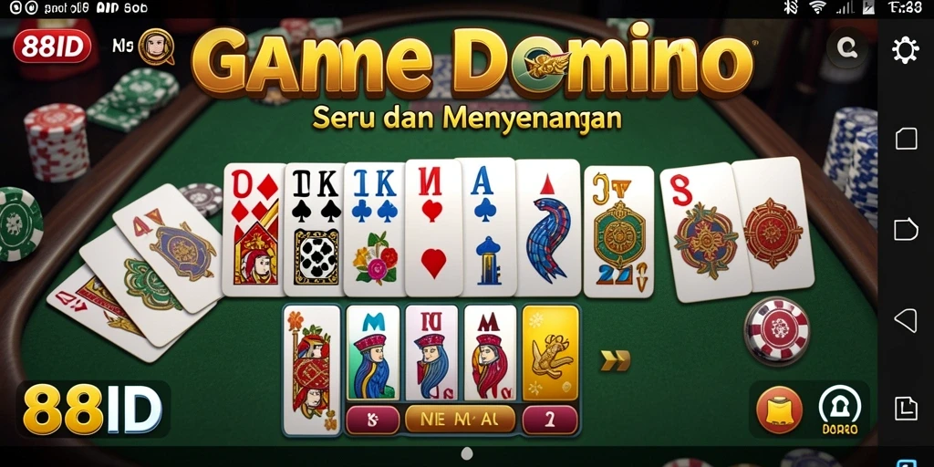 Gameplay seru dan strategi dalam permainan Domino 88ID.