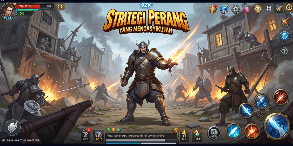 Tampilan gameplay menarik dengan strategi yang mendebarkan.
