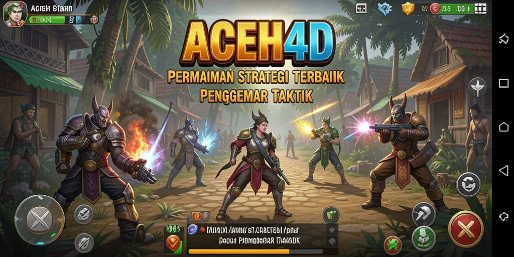 Screenshot gameplay ACEH4D yang menunjukkan aksi strategi yang intens.