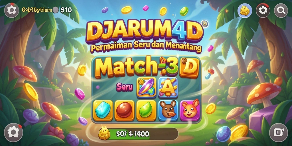 Tampilan gameplay seru dari DJARUM4D dengan warna-warni menawan.