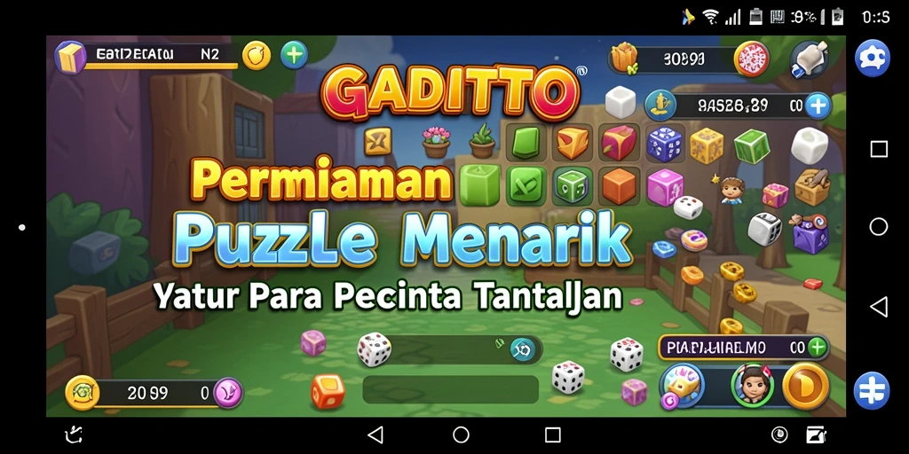 Screenshot gameplay GADAITOTO menunjukkan tingkat kesulitan yang beragam.