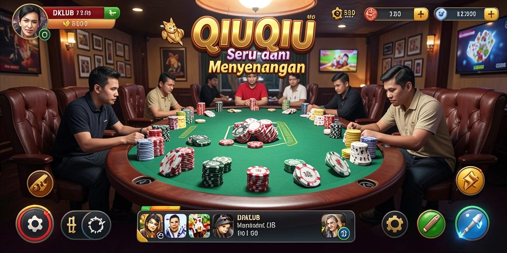 Tampilan gameplay seru di IDKLUB permainan QiuQiu.