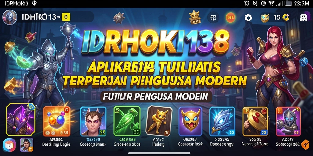 Tampilan antarmuka aplikasi Utility IDRHOKI138 yang menarik dan fungsional.