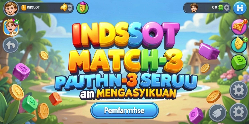 Tampilan gameplay INDSLOT yang penuh warna dan menantang.