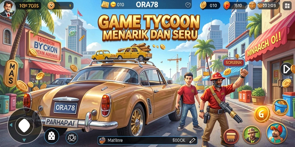 Screenshot gameplay ORA78 dengan aksi Tycoon yang seru.