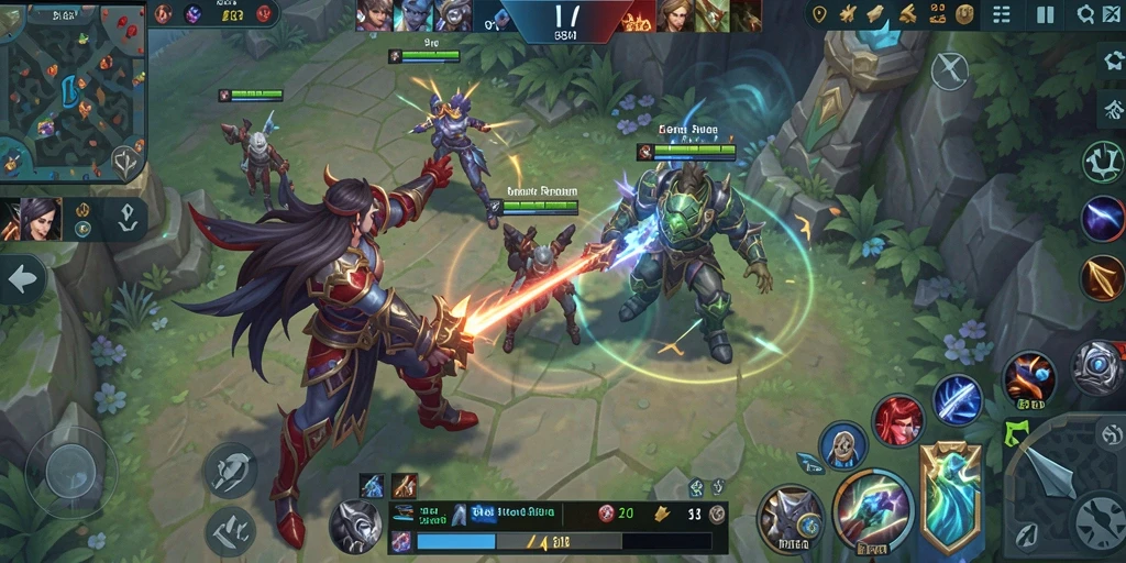 Gameplay seru S80 dengan aksi pertempuran MOBA yang intens.