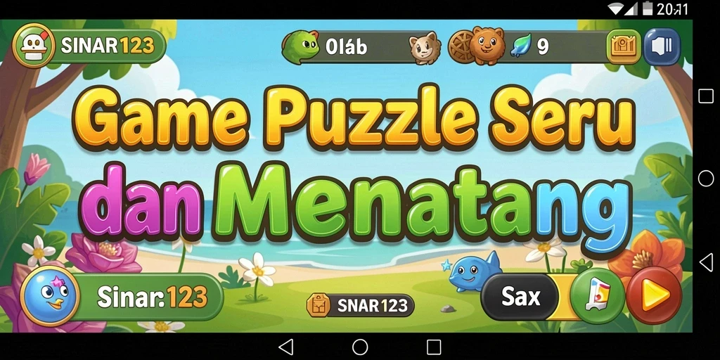 Gameplay menarik SINAR123 dengan banyak puzzle menantang.