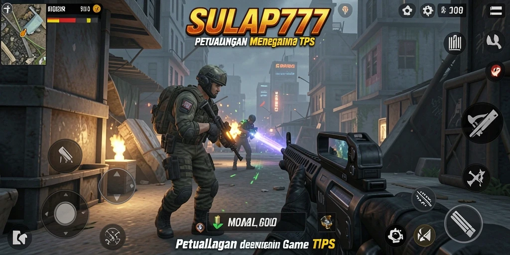 Screenshot gameplay SULAP777 yang menampilkan aksi mendebarkan di medan perang.