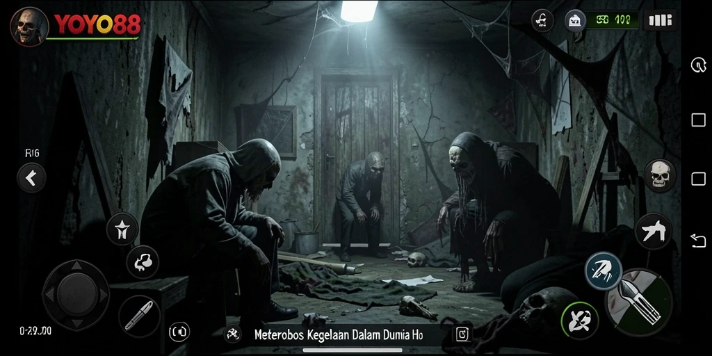 Tampilan gameplay menegangkan dari YOYO88 dengan suasana Horror yang menyeramkan.
